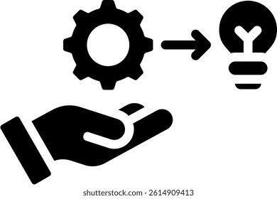 Skillful Icon Glyph Vector Illustration