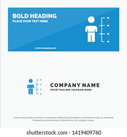 Skills, Abilities, Employee, Human, Man, People SOlid Icon Website Banner and Business Logo Template
