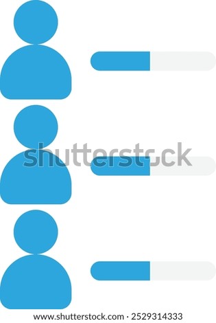 Skills Abilities Employee Icon Vector Flat Illustration