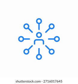 Vector de signo de icono de habilidades