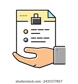 skills abilities interview job color icon vector. skills abilities interview job sign. isolated symbol illustration