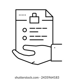 skills abilities interview job line icon vector. skills abilities interview job sign. isolated contour symbol black illustration