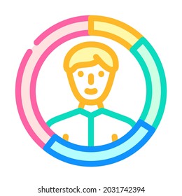 skills candidate color icon vector. skills candidate sign. isolated symbol illustration