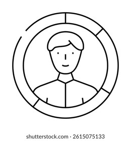 skills candidate line icon vector. skills candidate sign. isolated contour symbol black illustration