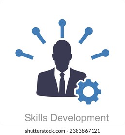 Skills Development and abilities icon concept