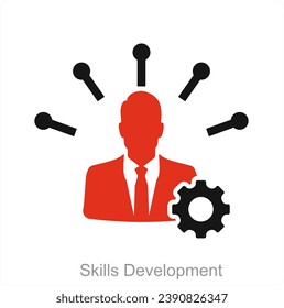 Skills Development and abilities icon concept