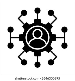 skills glyph icon vector illustration