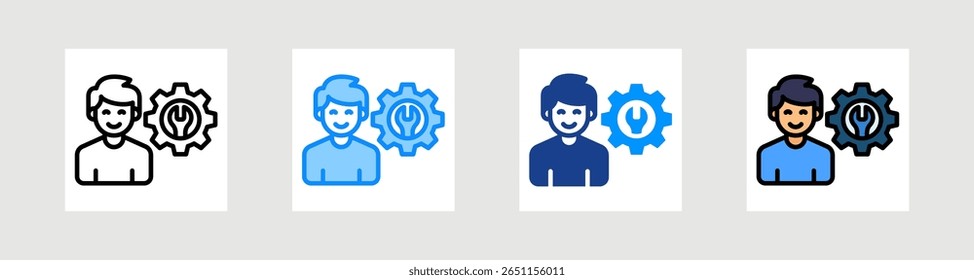 Skills Icon Collection Set Multiple Style