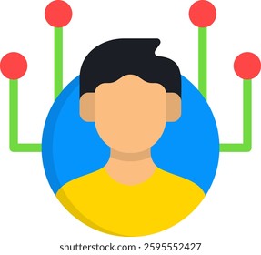 Skills Icon Flat Vector Illustration
