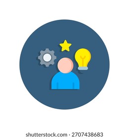 Ilustración vectorial plana del icono de las habilidades