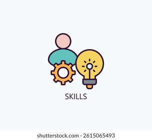 Skills Icon Or Logo Isolated Illustration