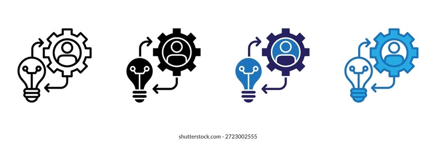 Icono de habilidades Multi Style Ilustración vectorial