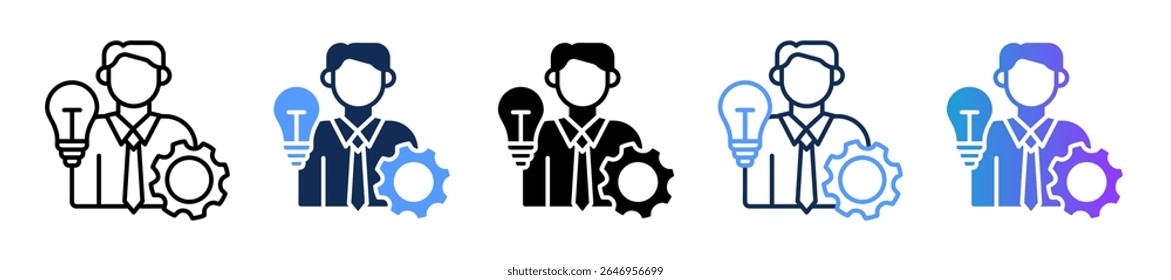 Skills Icon Multiple Vector Illustration