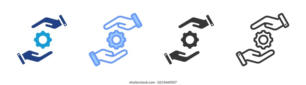 Skills icon set multiple style collection