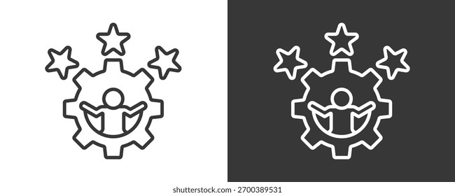 Conjunto De Iconos De Habilidades Colección De Vector Aislado En Blanco Y Negro