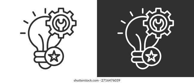 Conjunto De Iconos De Habilidades Colección De Vector Aislado En Blanco Y Negro