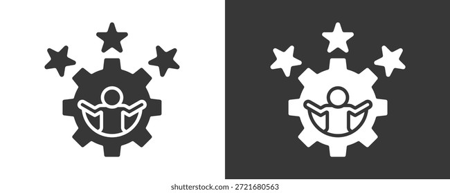 Conjunto De Iconos De Habilidades Colección De Vector Aislado En Blanco Y Negro