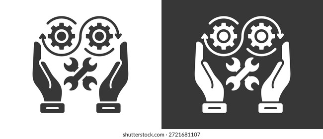 Conjunto De Iconos De Habilidades Colección De Vector Aislado En Blanco Y Negro