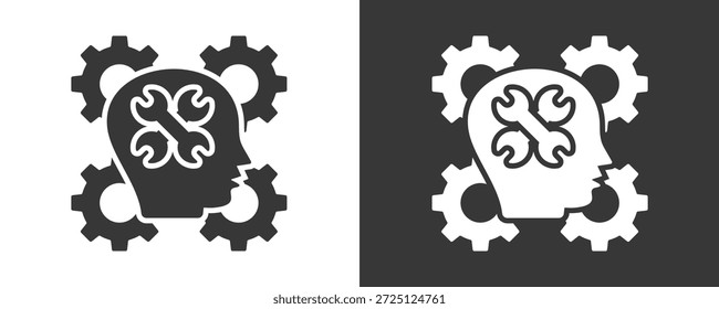 Conjunto De Iconos De Habilidades Colección De Vector Aislado En Blanco Y Negro
