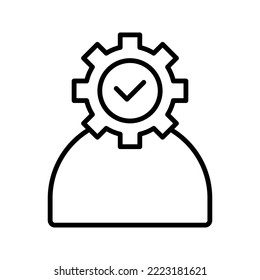 Skills icon. sign for mobile concept and web design. vector illustration