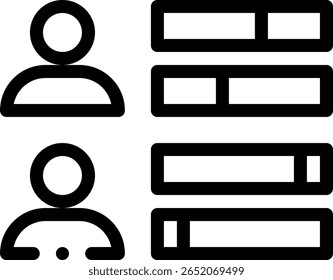 skills icon. Thin Linear Style Design Isolated On White Background