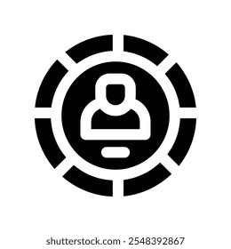 Icono de glifo de Vector para su Sitio web, móvil, presentación y diseño de logotipo.