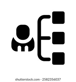 skills icon. vector glyph icon for your website, mobile, presentation, and logo design.