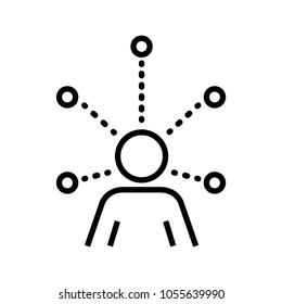 Skills icon, vector illustration