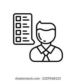 Icono de habilidades en vector. Ilustración