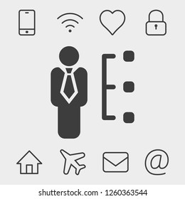 Skills icon vector illustration. Flat design style