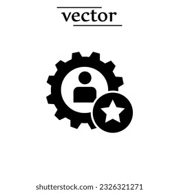 Skills icon, vector illustration flat sign on white background..eps