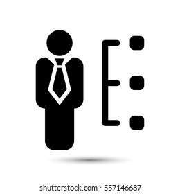 Skills icon vector illustration. Flat design style