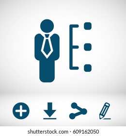 Skills icon vector illustration. Flat design style