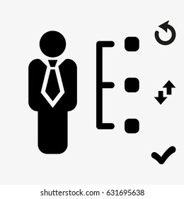 Skills icon vector illustration. Flat design style
