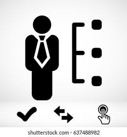 Skills icon vector illustration. Flat design style