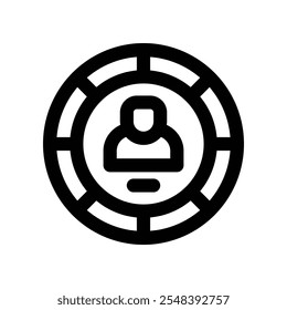 skills icon. vector line icon for your website, mobile, presentation, and logo design.