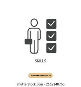 skills icons  symbol vector elements for infographic web