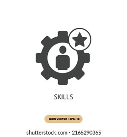 skills icons  symbol vector elements for infographic web