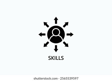 Skills Isolated Vector, Icon Or Logo Sign Symbol Illustration