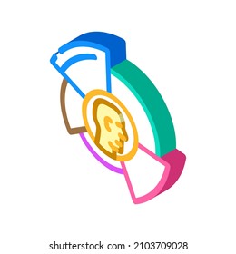 skills leader isometric icon vector. skills leader sign. isolated symbol illustration