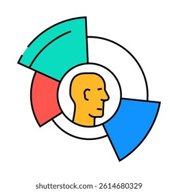 skills leader line icon vector. skills leader sign. isolated symbol illustration