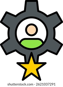 Skills Line Filled Vector Icon Design