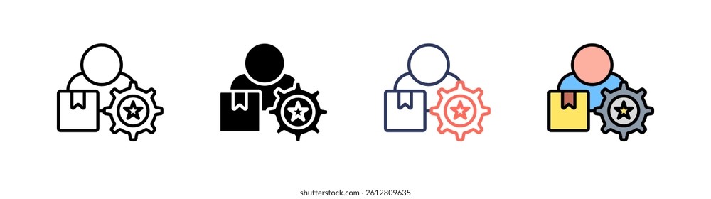 Skills Multi Style Icon Set Vector