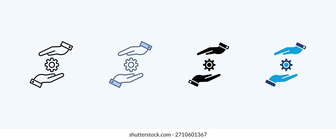 Vector de ilustración de múltiples iconos de habilidades