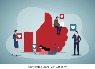 Skills set or competence and ability to success in work, Feedback, Customer Support vector illustration concept for banner, website, illustration, landing page, flyer, etc