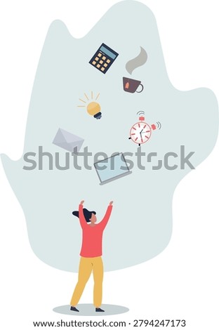 Skills set or competence and ability to success in work, career experience or knowledge for accountability, capability concept.life situation and activities.