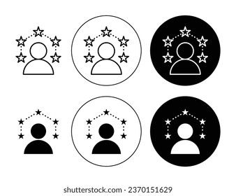 Juego de habilidades conjunto de iconos vectoriales en color negro. Adecuado para aplicaciones y diseños de interfaz de usuario de sitios web