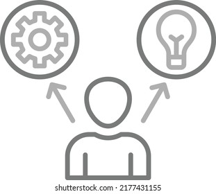 Skills vector icon. Can be used for printing, mobile and web applications.