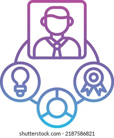 Skills vector icon. Can be used for printing, mobile and web applications.