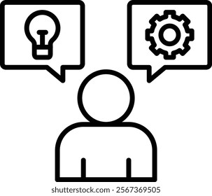 Skills vector icon. Can be used for printing, mobile and web applications.